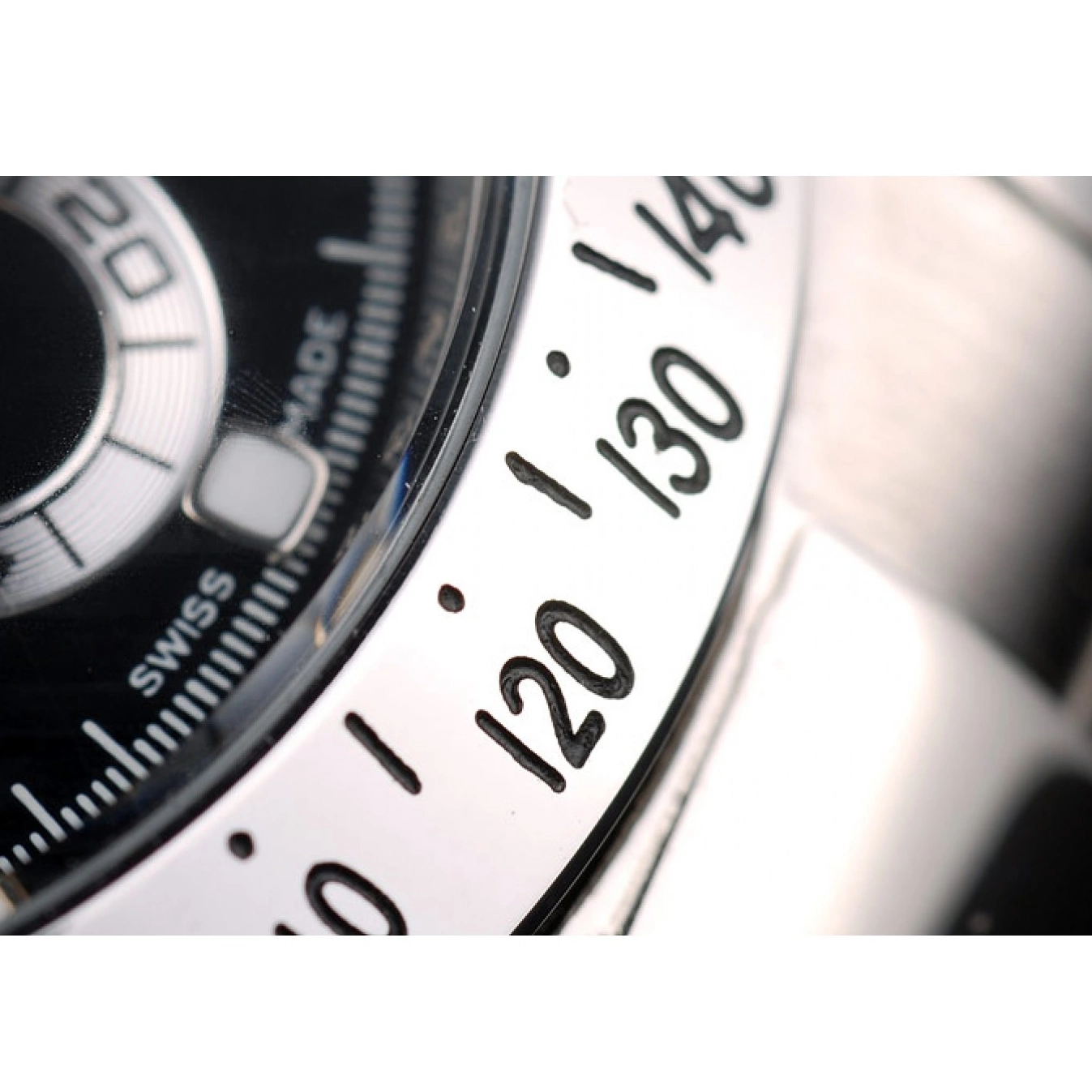 Aaa fake watches Black Dial Tachymeter Rolex Lady Daytona Case Steel Stainless 0527